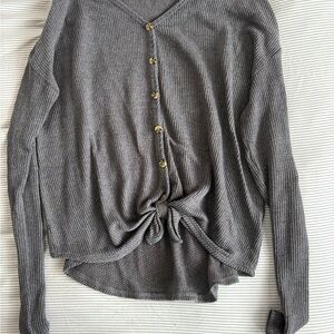 Mudd Gray Button Down Shirt